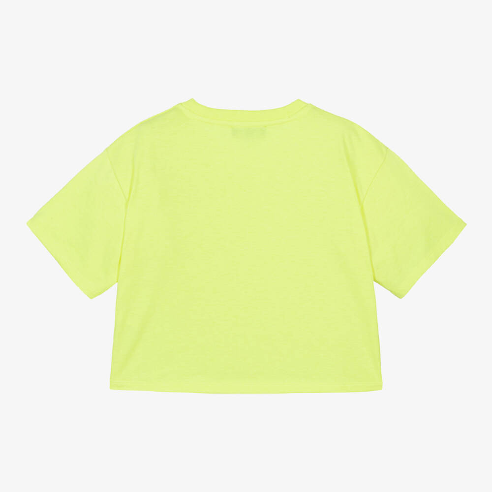 DKNY-Neon Yellow Girls Cotton Tee | Childrensalon Outlet