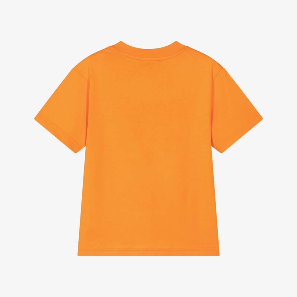 DKNY-Оранжевая футболка с логотипом для мальчиков | Childrensalon Outlet