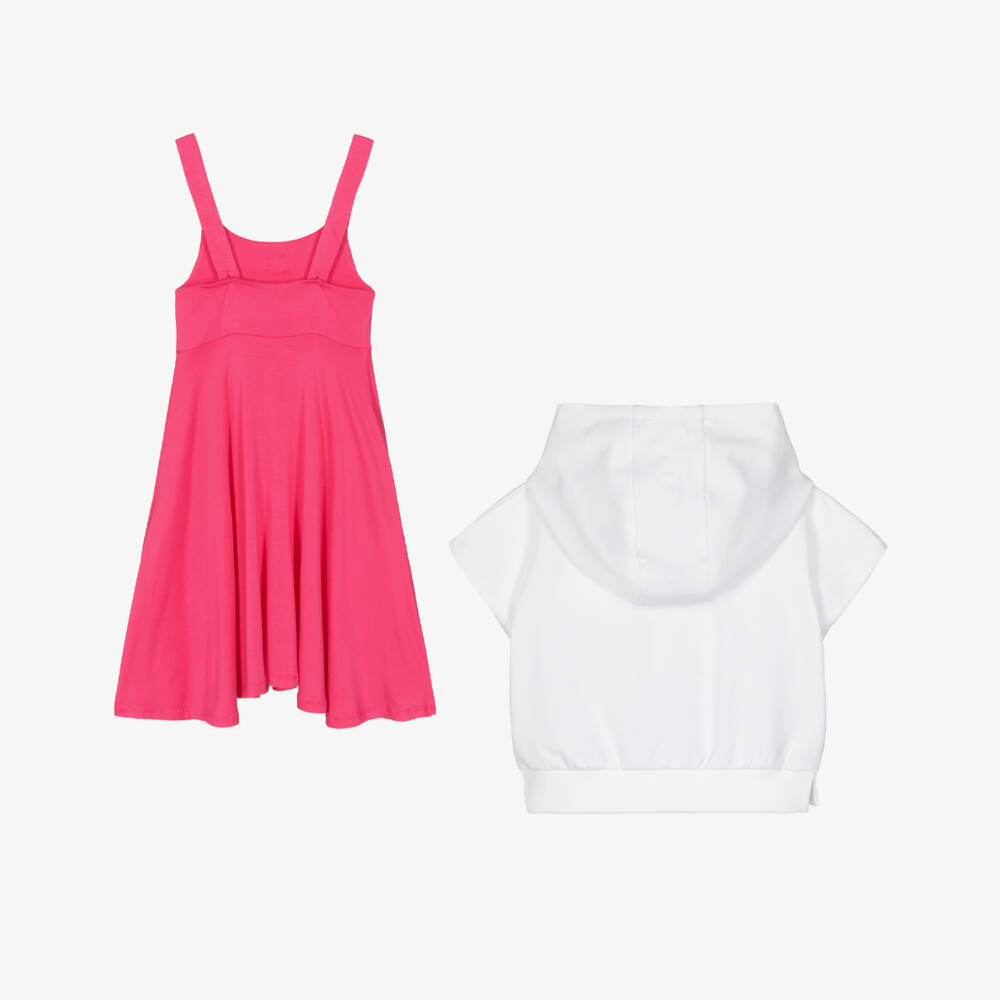 DKNY-Pink 2 In 1 Sweater Dress | Childrensalon Outlet