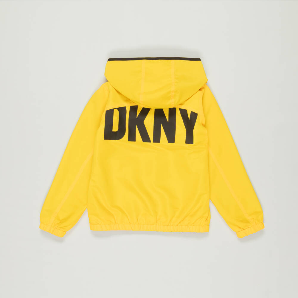 DKNY-Preloved Boys Yellow & Black Reversible Jacket (10 years) | Childrensalon Outlet