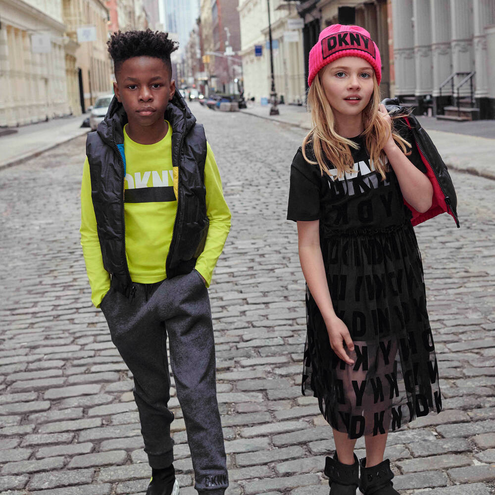 DKNY Reversible Colourblock Gilet Childrensalon Outlet