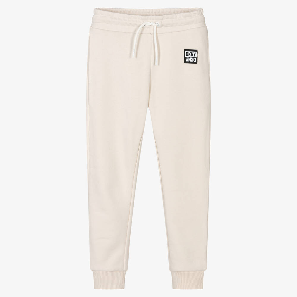 DKNY - Pantalon de jogging beige en coton  | Childrensalon