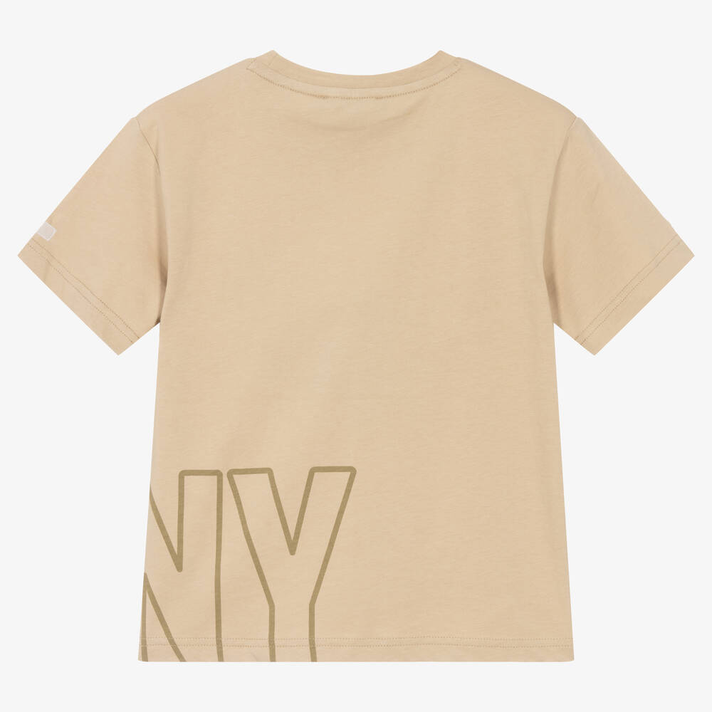 DKNY-Teen Beige Relaxed-Fit T-Shirt | Childrensalon Outlet