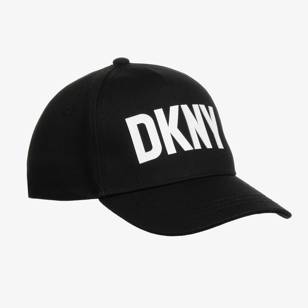 DKNY - كاب تينز قطن كانفاس لون أسود | Childrensalon