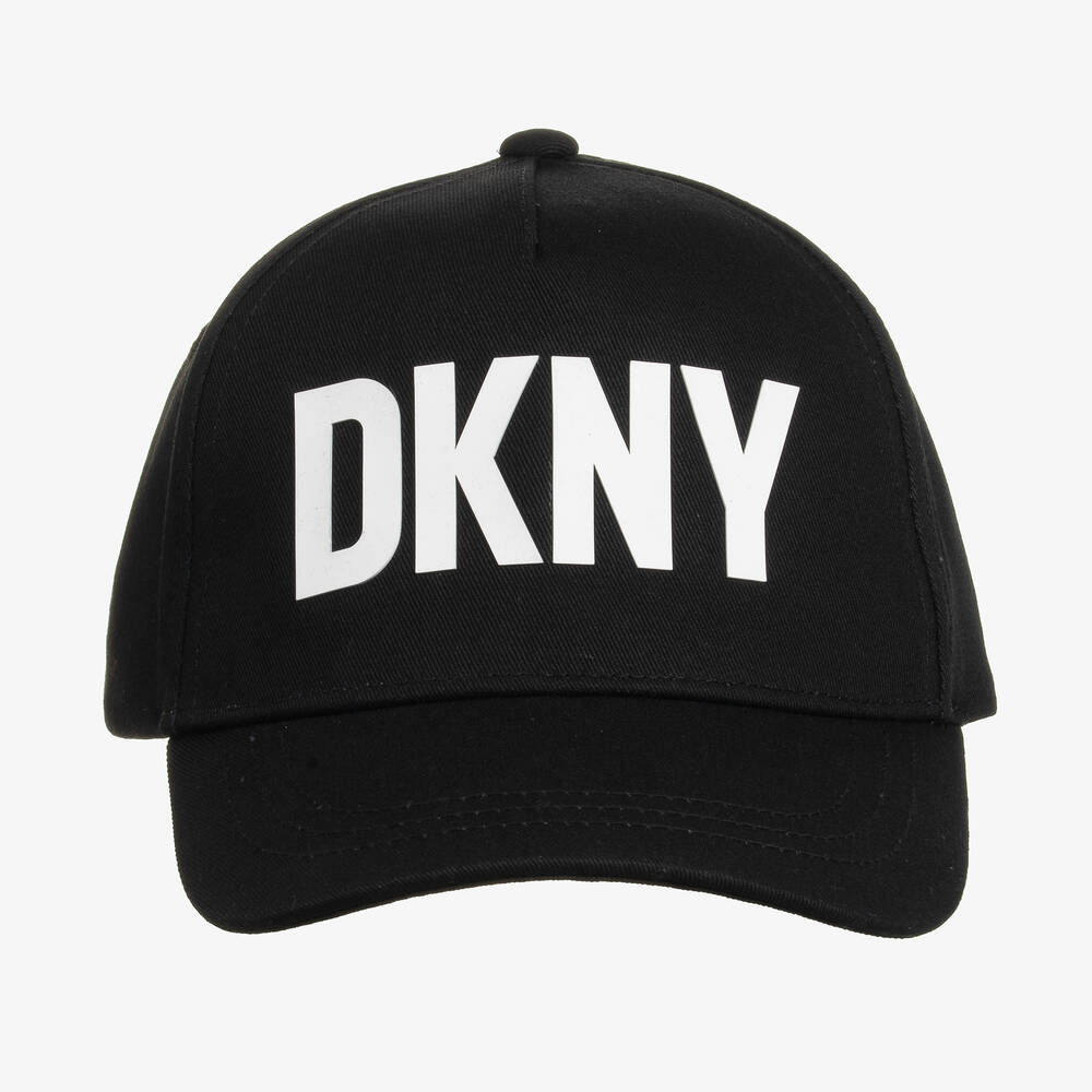 DKNY-Teen Black Cotton Canvas Cap | Childrensalon Outlet