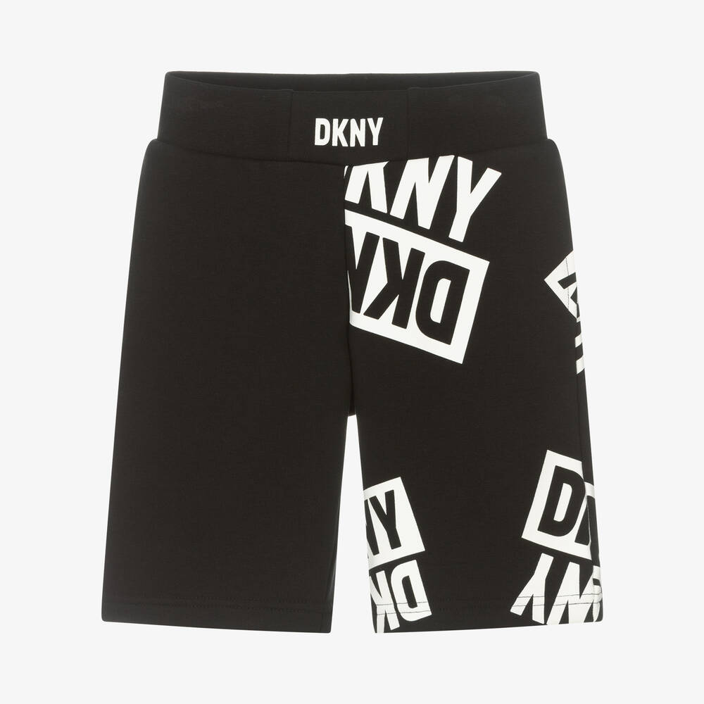 DKNY - Schwarze Teen Baumwollshorts | Childrensalon