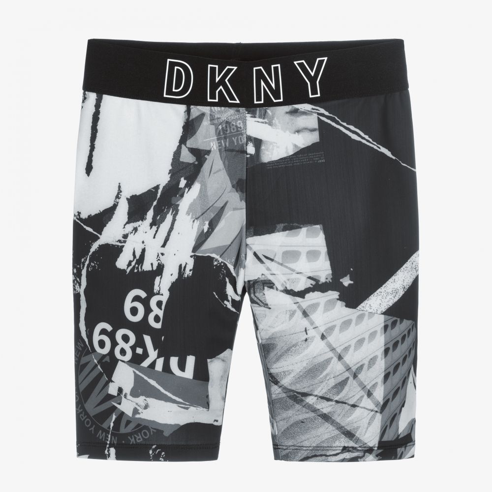 DKNY-Teen Black Cycling Shorts | Childrensalon Outlet