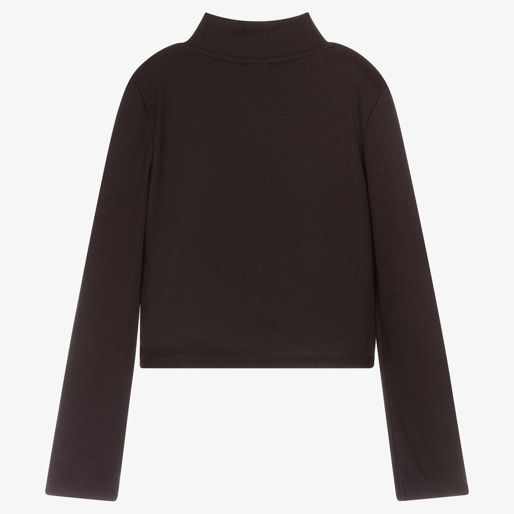 DKNY-Teen Black Logo Turtleneck | Childrensalon Outlet