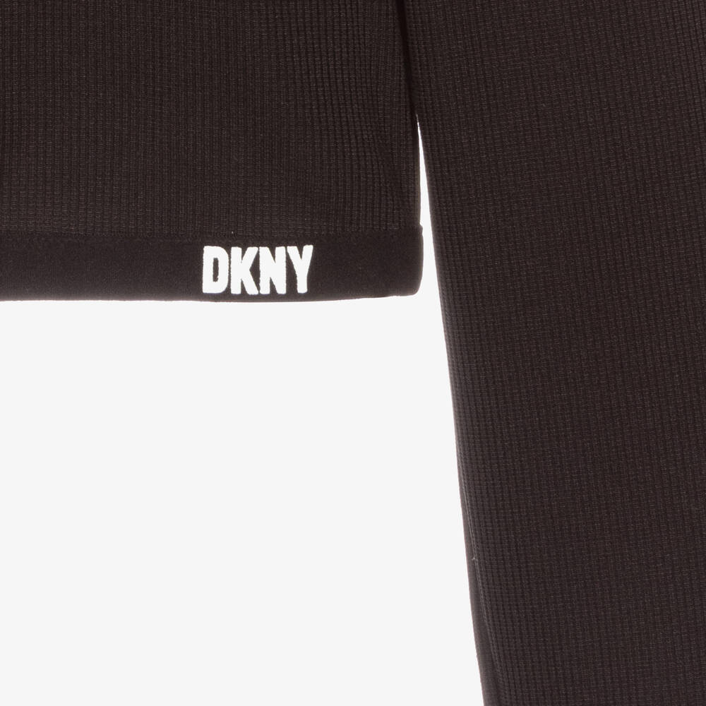 DKNY-Teen Black Logo Turtleneck | Childrensalon Outlet