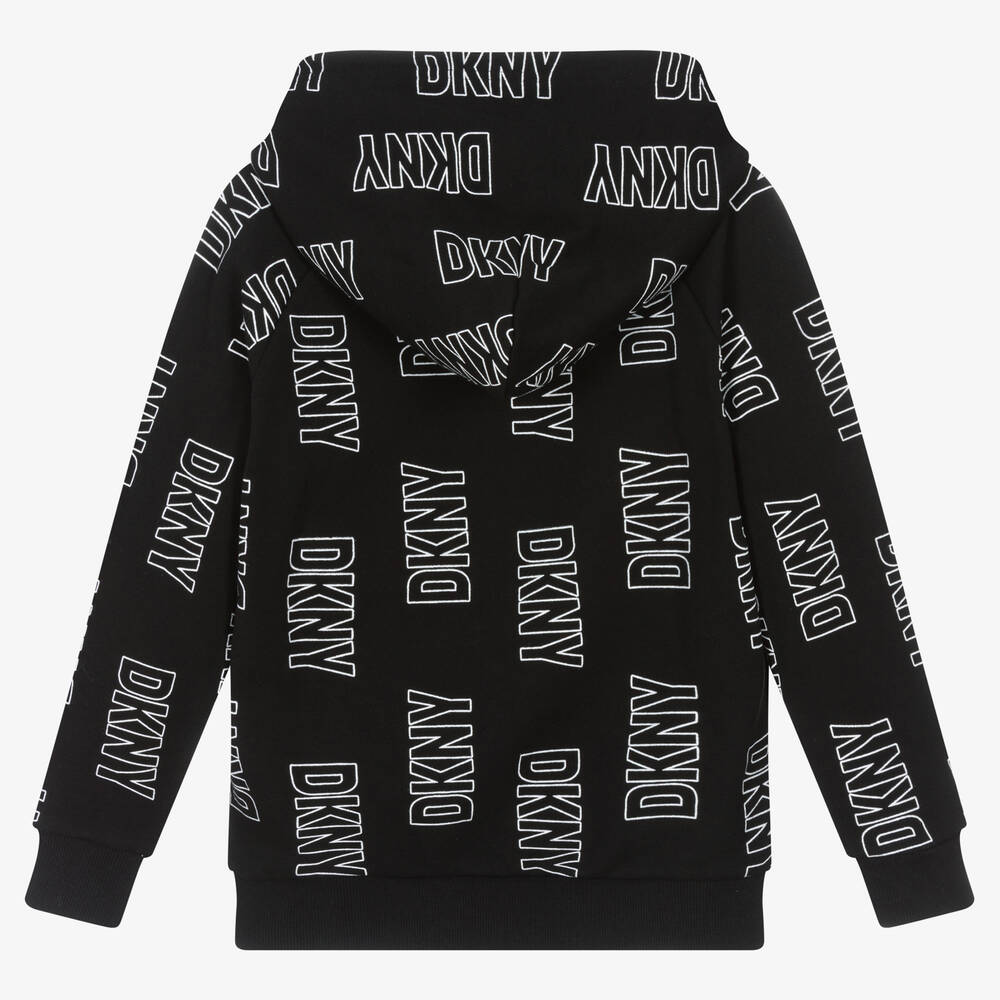 Dkny black hoodie new arrivals
