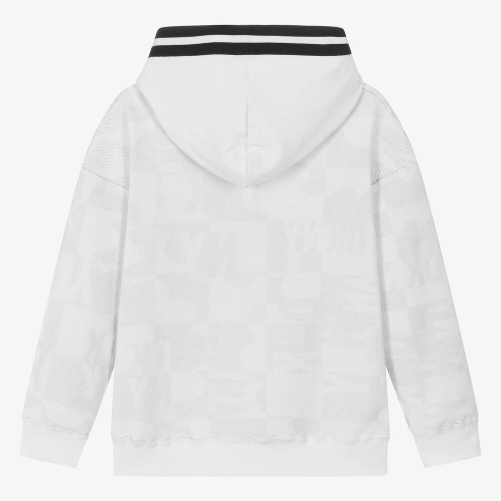 Dkny white hoodie sales