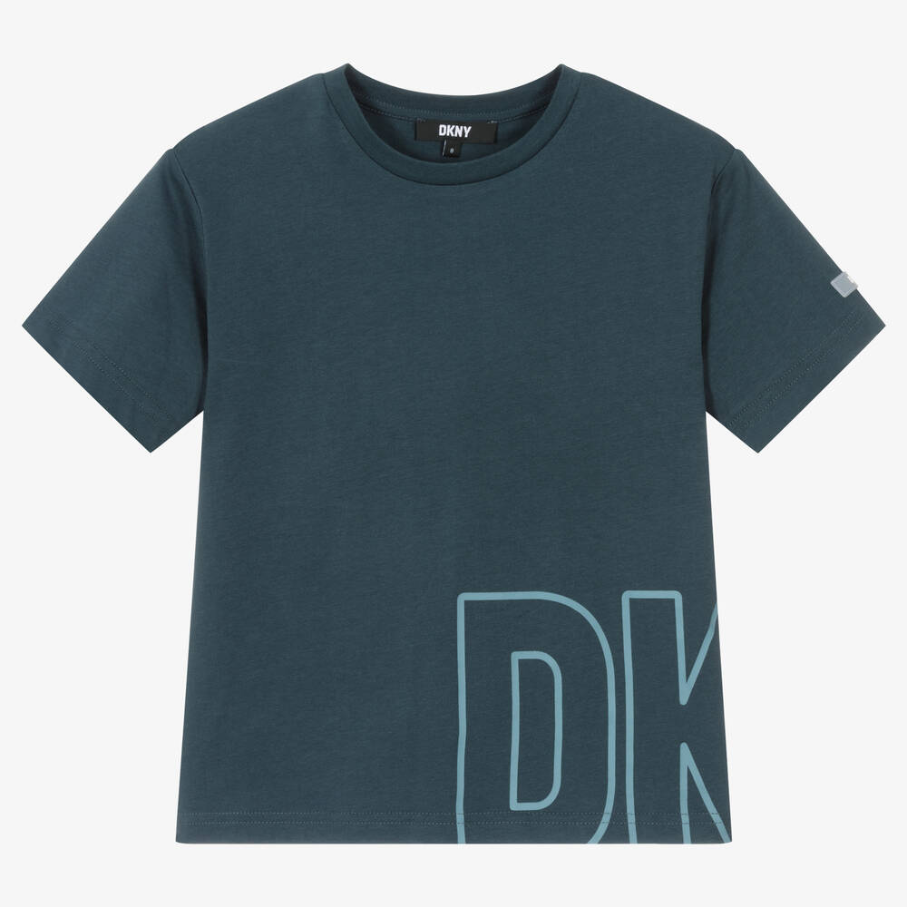 DKNY-Синяя футболка свободного кроя для подростков | Childrensalon Outlet