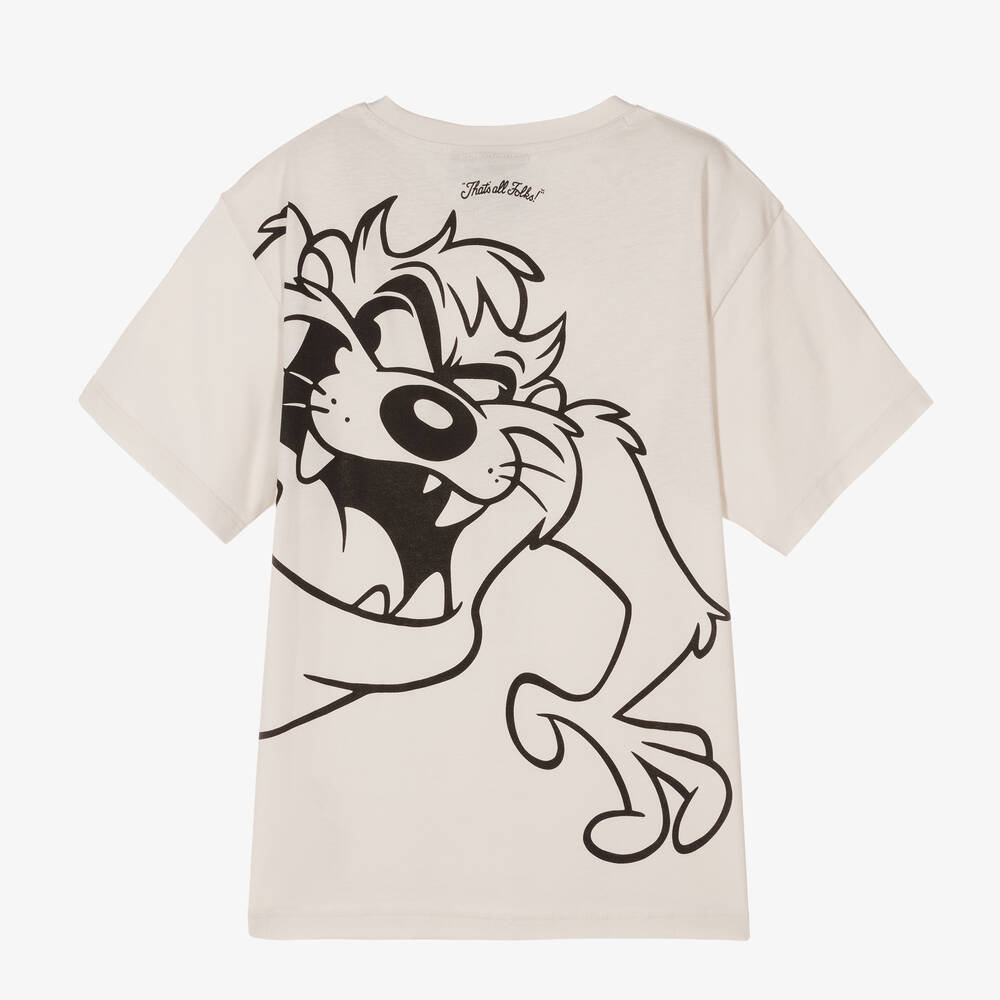 دكني-تيشيرت تينز ولادي قطن لون بيج | Childrensalon Outlet