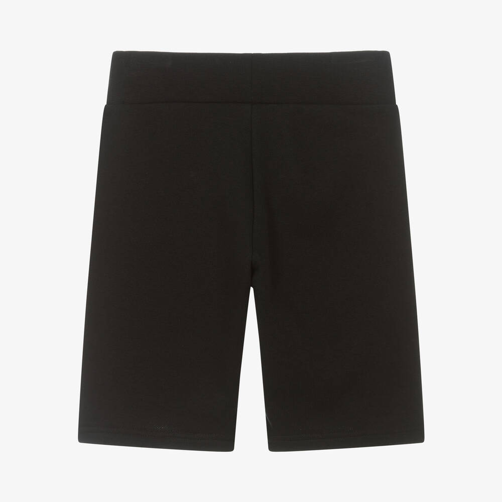 DKNY-شورت تينز ولادي قطن جيرسي لون أسود | Childrensalon Outlet