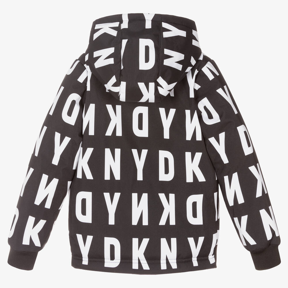 DKNY-Teen Boys Black Logo Jacket | Childrensalon Outlet