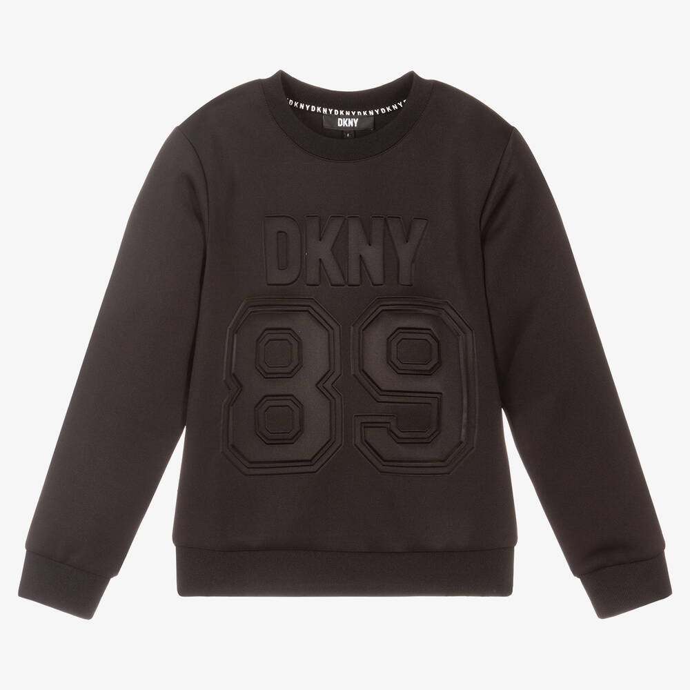 DKNY - Teen Boys Black Sweatshirt | Childrensalon