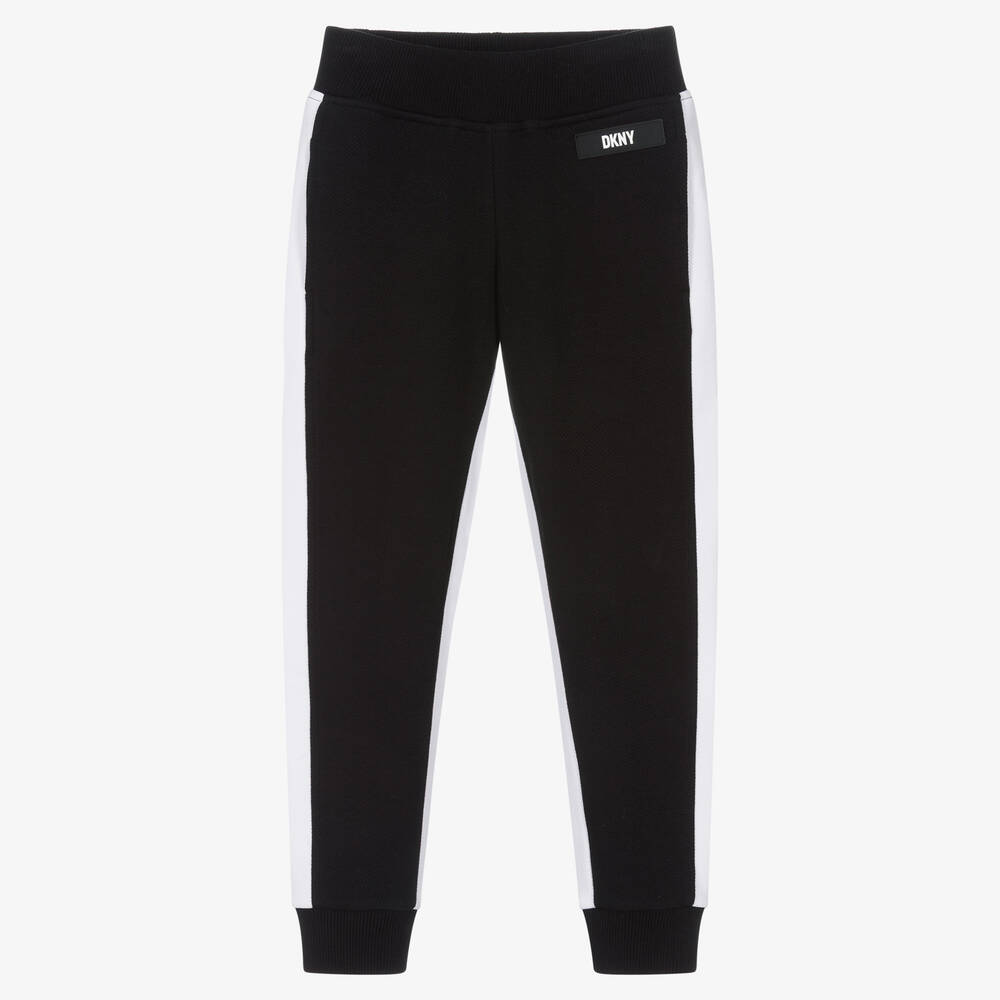 DKNY - Bas de jogging noir et blanc ado | Childrensalon