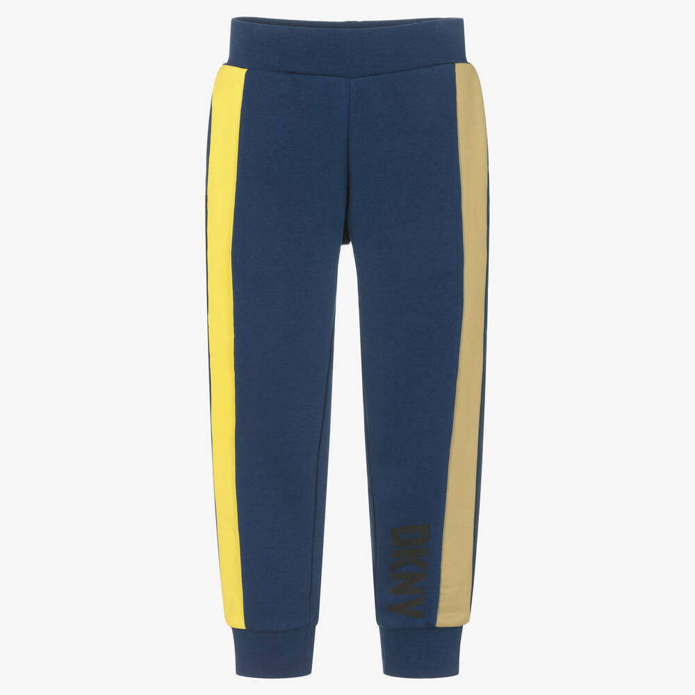 DKNY-Teen Boys Blue Cotton Logo Joggers | Childrensalon Outlet