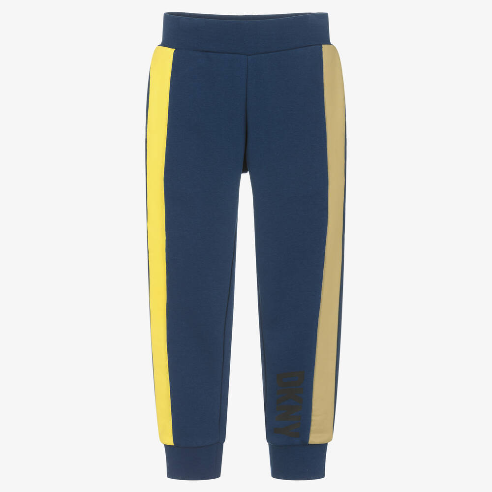 DKNY - Teen Boys Blue Cotton Logo Joggers | Childrensalon