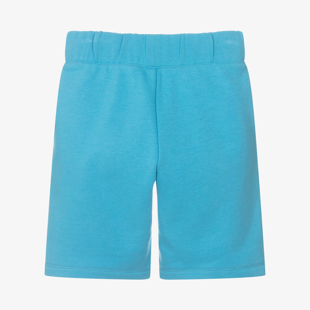 DKNY-شورت تينز ولادي قطن جيرسي لون أزرق | Childrensalon Outlet