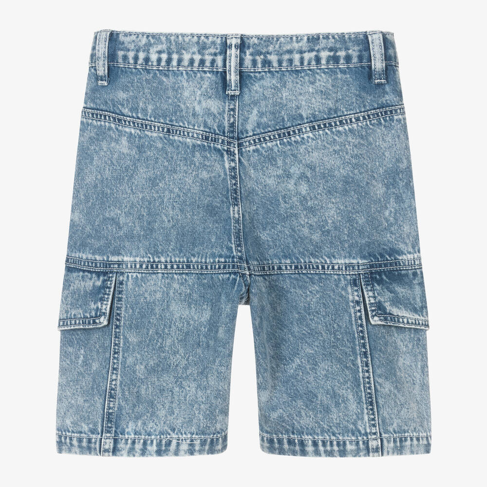 DKNY-Teen Boys Blue Denim Shorts | Childrensalon Outlet