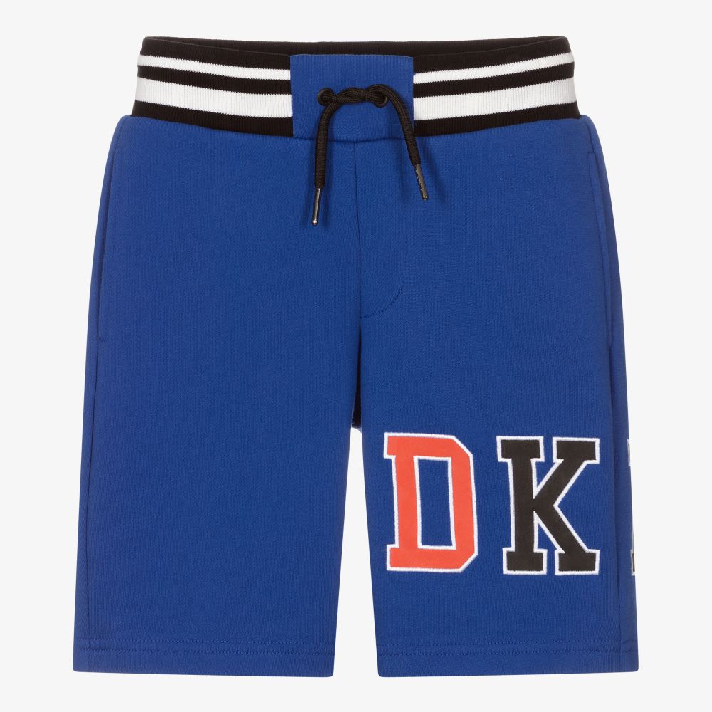 DKNY - Short bleu en jersey Ado garçon | Childrensalon