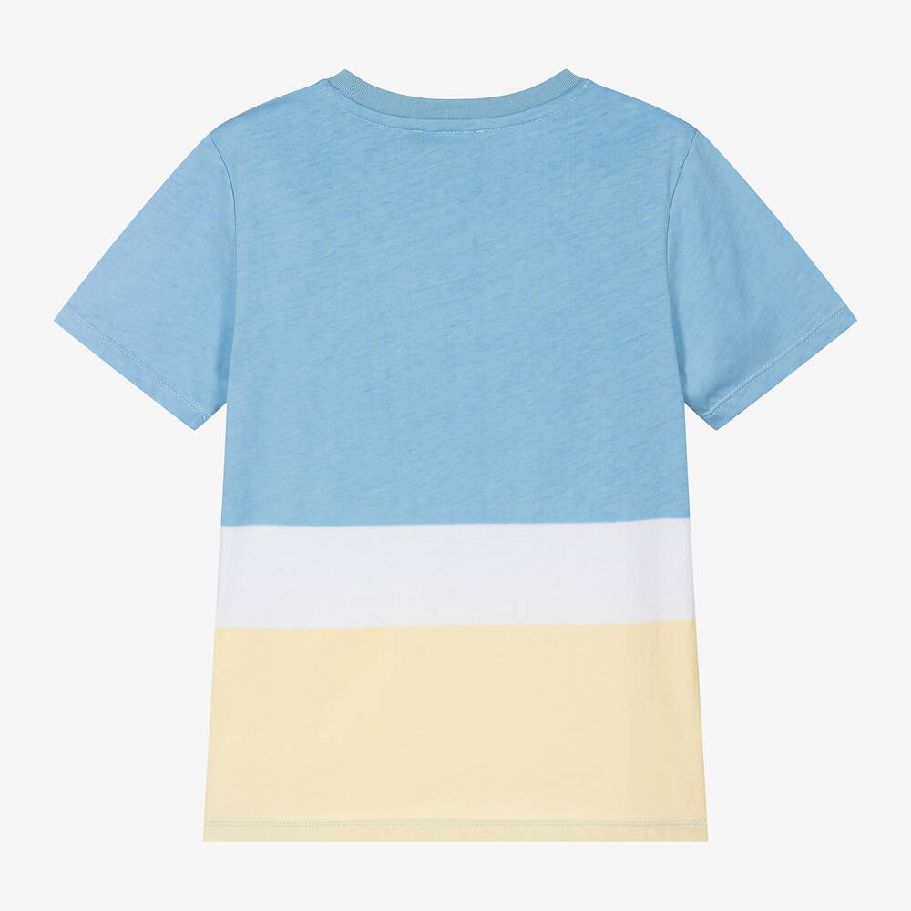 DKNY-Teen Boys Blue & Yellow Cotton T-Shirt | Childrensalon Outlet