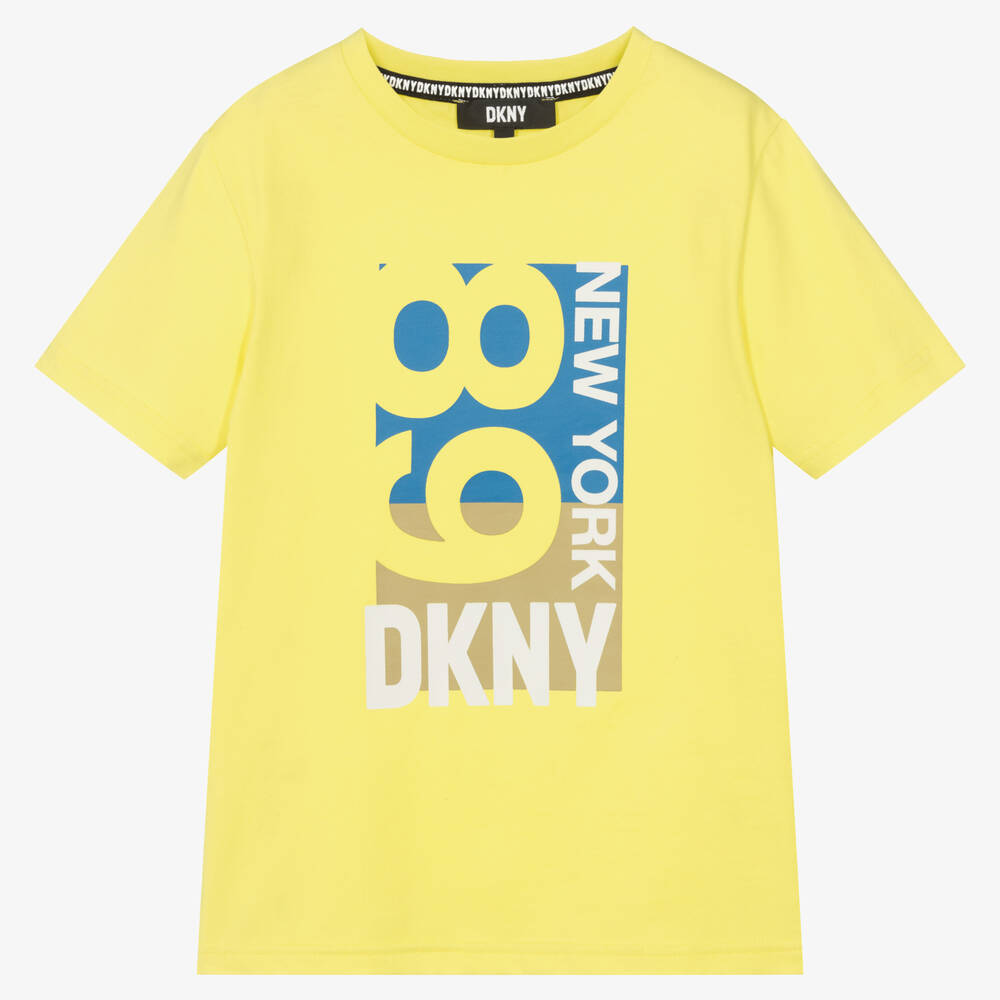 DKNY - Зеленая хлопковая футболка | Childrensalon