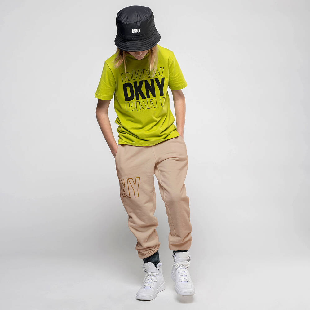 DKNY-Зеленая хлопковая футболка для мальчиков-подростков | Childrensalon Outlet