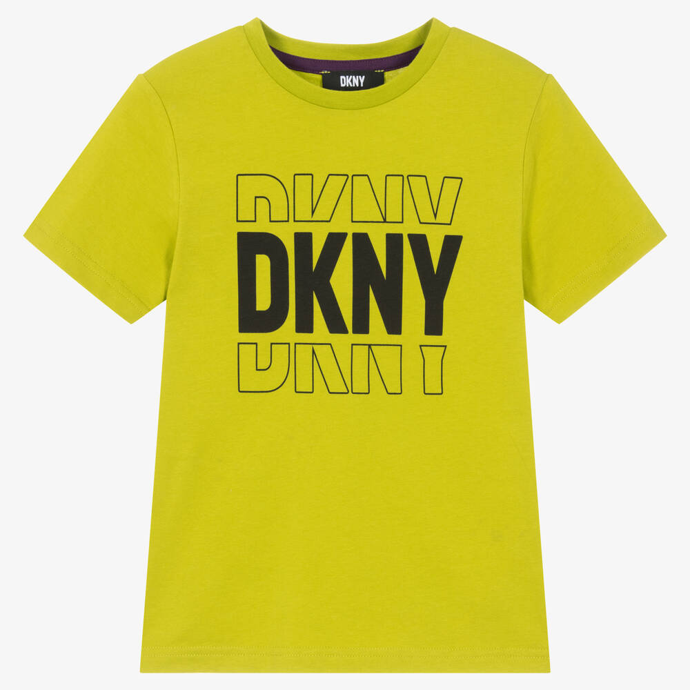 DKNY - Teen Boys Green Cotton T-Shirt | Childrensalon