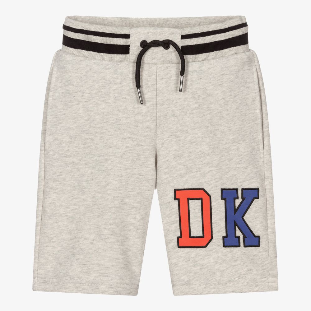 Dkny Kids logo-appliqué cotton shorts - White