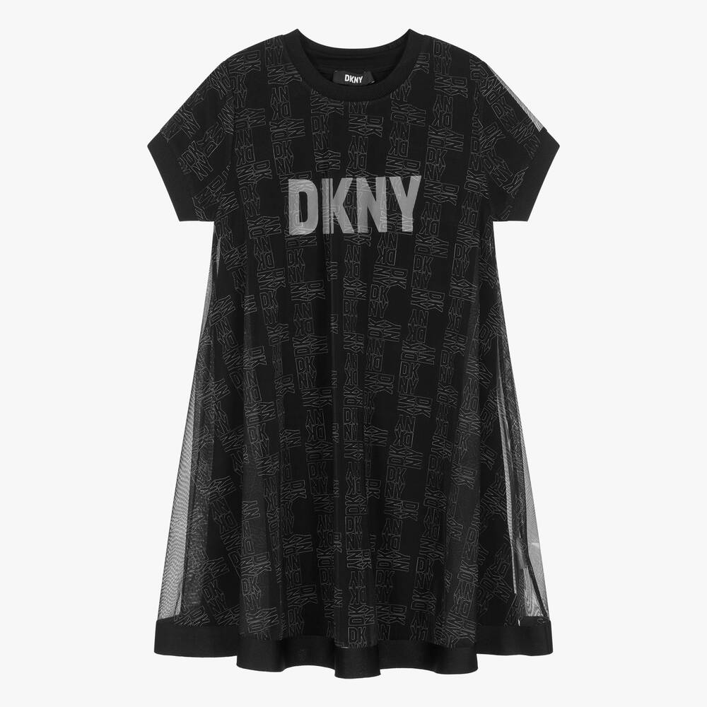 Teen Girls Black 2 In 1 Dress