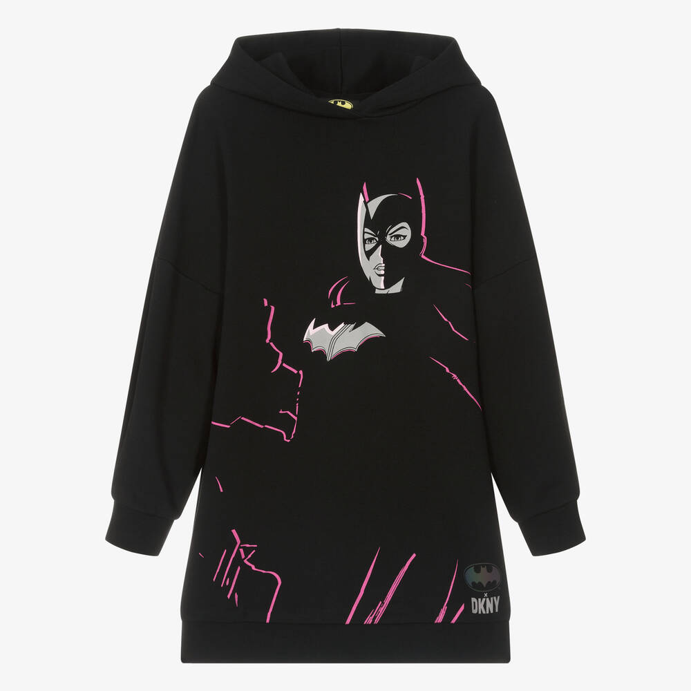 DKNY-Teen Girls Black Batgirl Sweatshirt Dress | Childrensalon Outlet