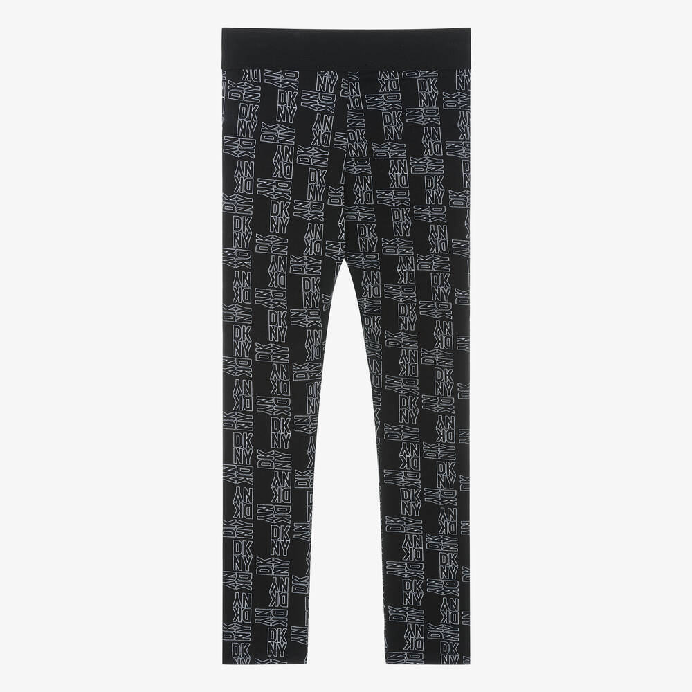 DKNY-Teen Girls Black Cotton Leggings | Childrensalon Outlet