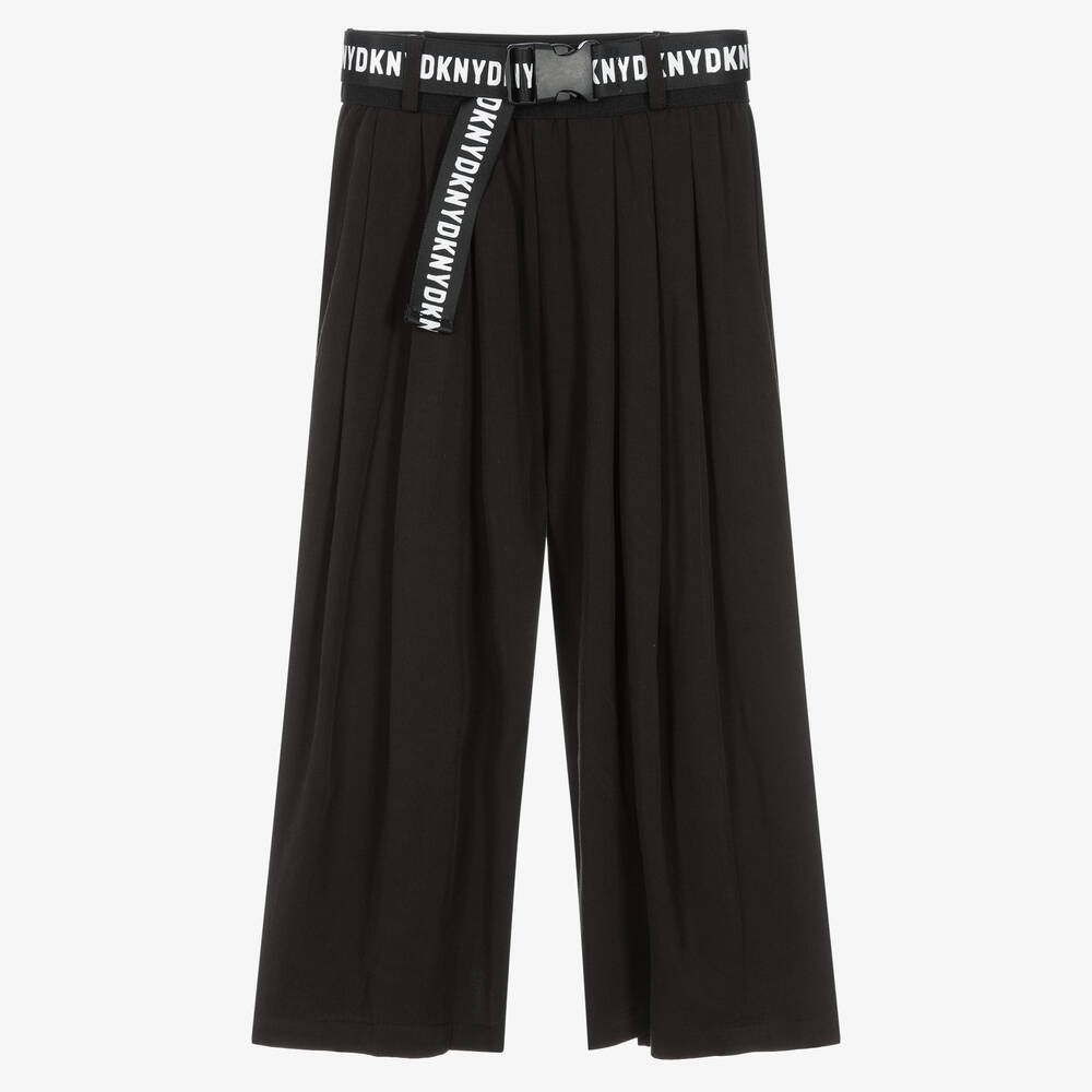 DKNY - Черные укороченные широкие брюки | Childrensalon