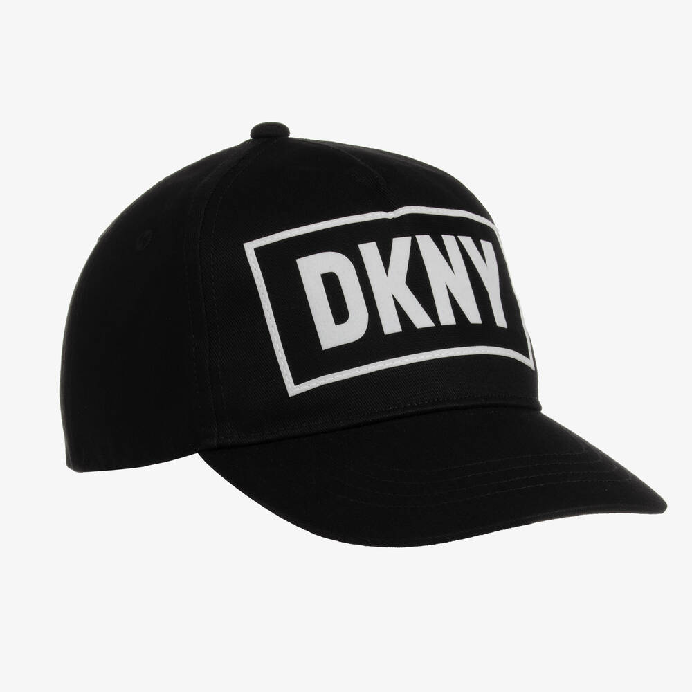 DKNY - كاب تينز بناتي قطن تويل لون أسود | Childrensalon