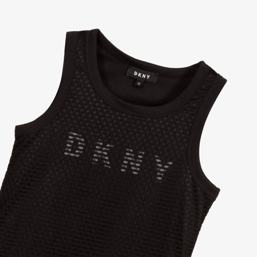 DKNY-Teen Girls Black Logo Dress | Childrensalon Outlet