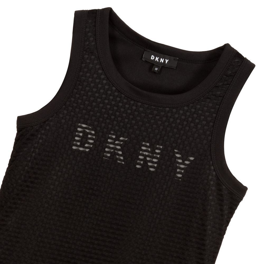 DKNY-Teen Girls Black Logo Dress | Childrensalon Outlet