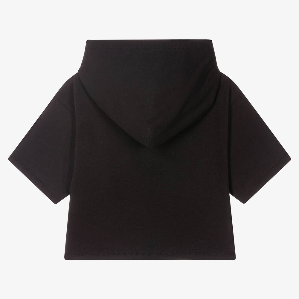 DKNY-Teen Girls Black Logo Hoodie | Childrensalon Outlet