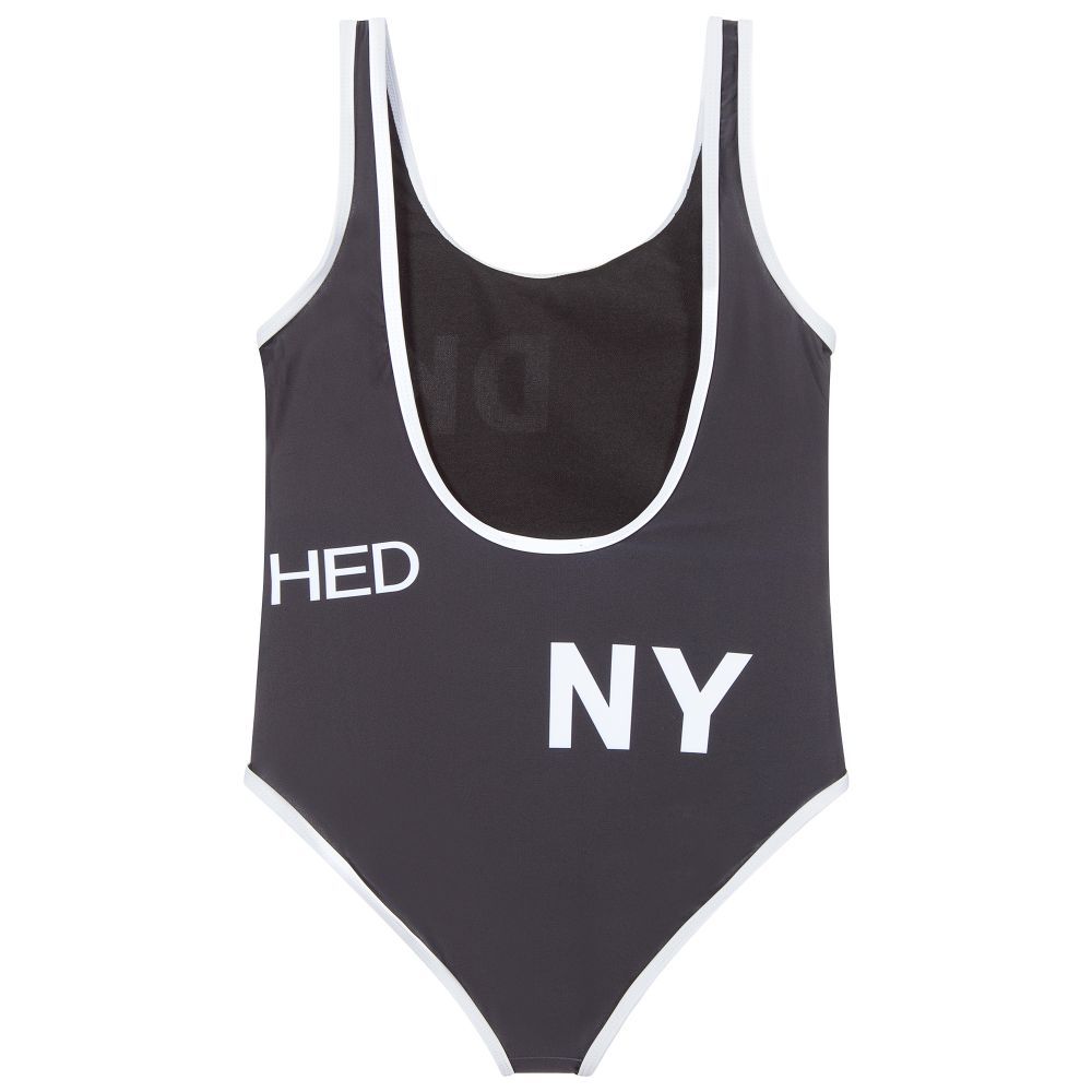 DKNY-Teen Girls Black Logo Swimsuit | Childrensalon Outlet