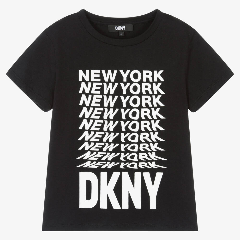 DKNY - Черная футболка для подростков | Childrensalon