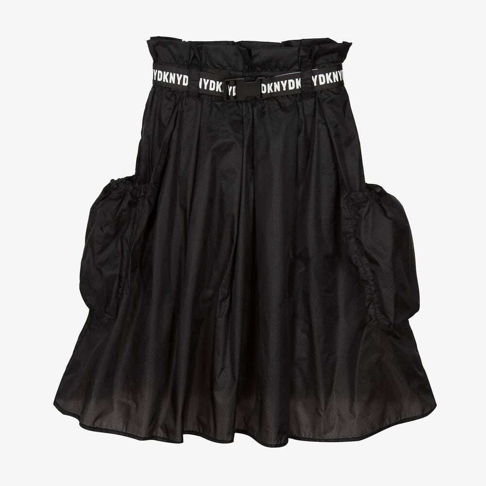 DKNY - Teen Girls Black Nylon Skirt  | Childrensalon