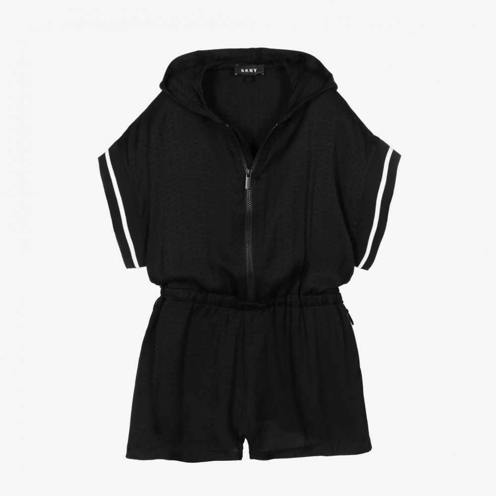 DKNY-Teen Girls Black Playsuit | Childrensalon Outlet