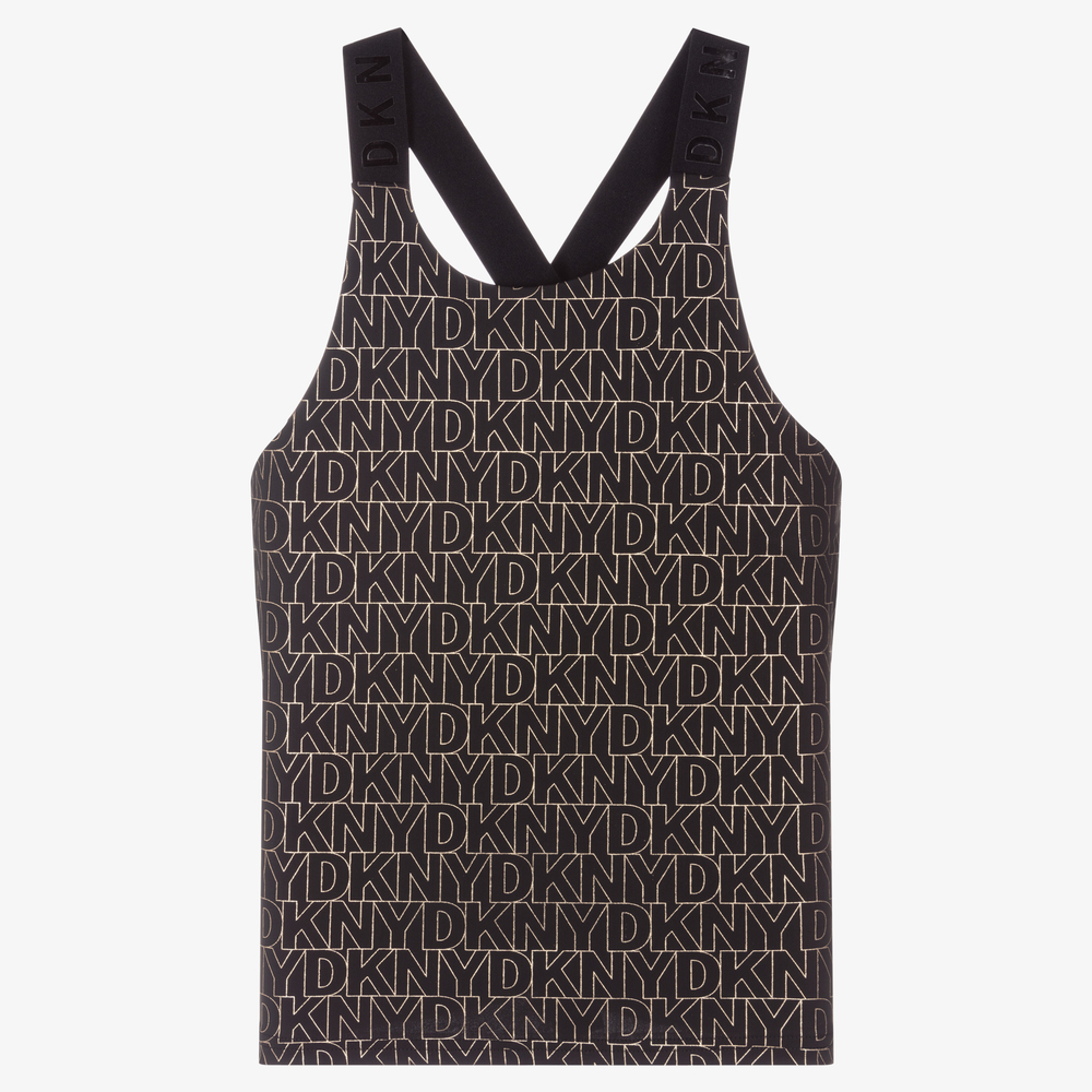 DKNY-Черный спортивный топ для девочек-подростков | Childrensalon Outlet