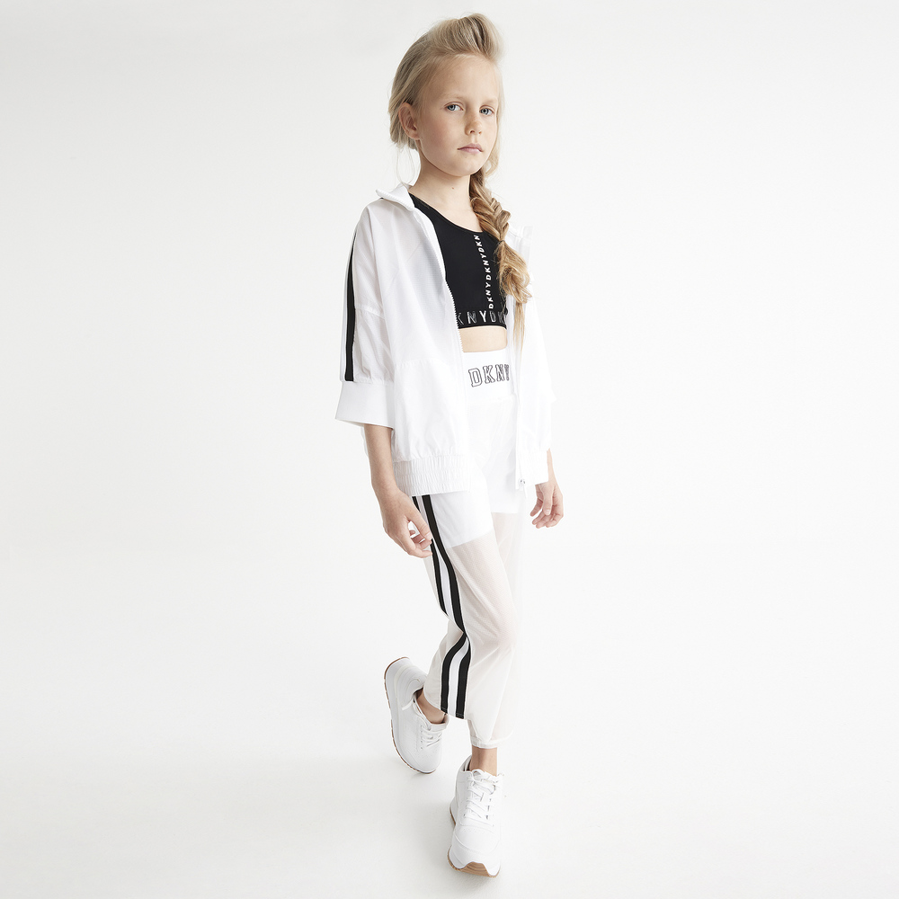 DKNY-Teen Girls Black Sports Top | Childrensalon Outlet