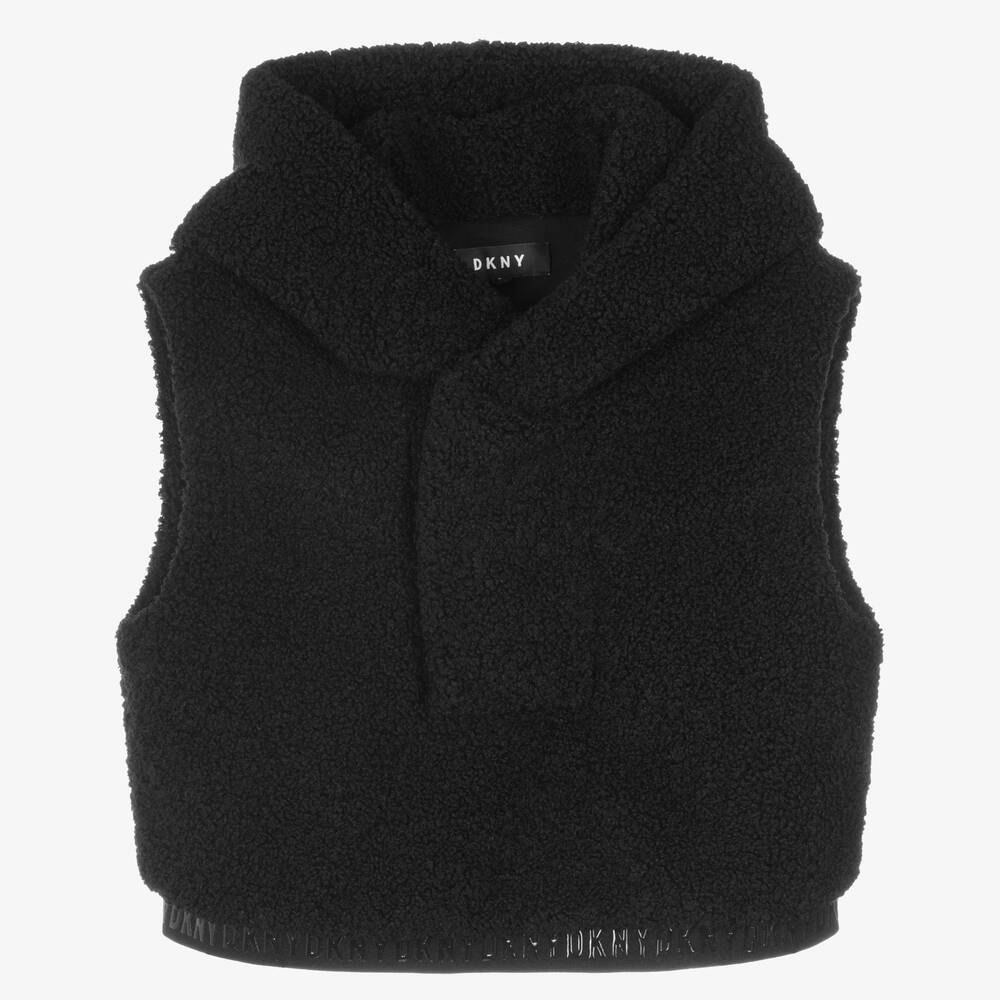 DKNY - Gilet noir Ado fille | Childrensalon