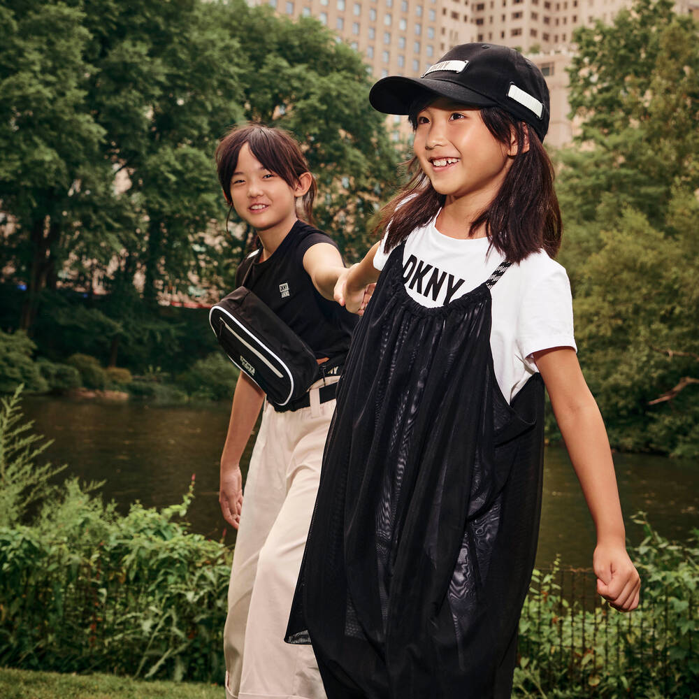 Dkny dress black and white hotsell