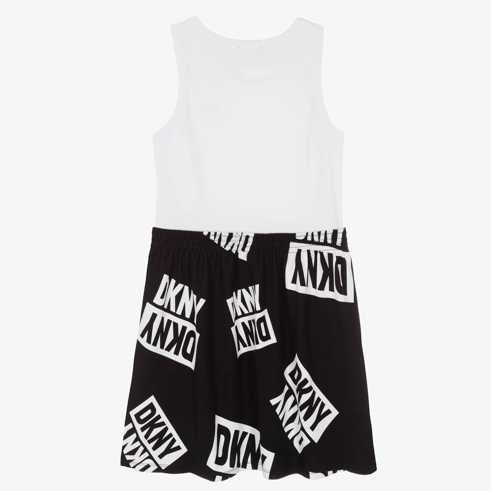 Dkny black white dress hot sale