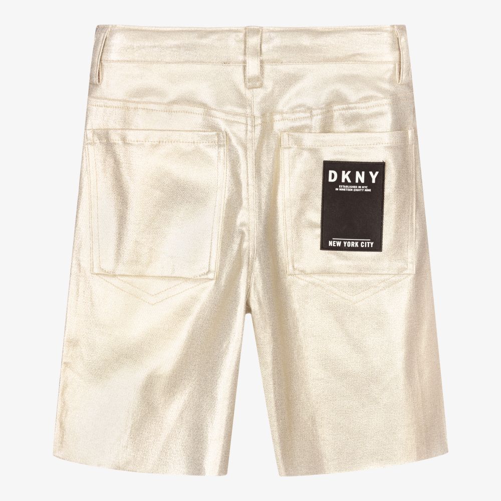 DKNY-Teen Girls Gold Shorts | Childrensalon Outlet