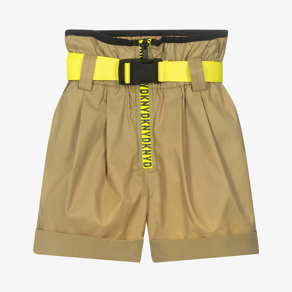 DKNY - Grüne Teen Shorts mit Gürtel | Childrensalon